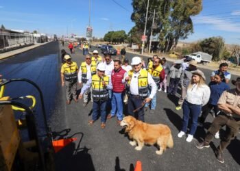 Gobernador Armenta supervisa obra clave en Valsequillo que fortalece conectividad regional