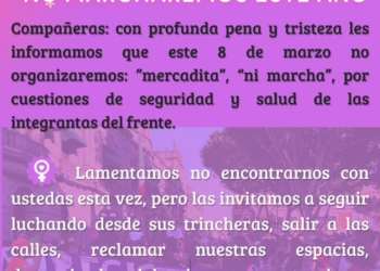 Frente Radical Feminista declina su participación en marcha del 8M en Puebla