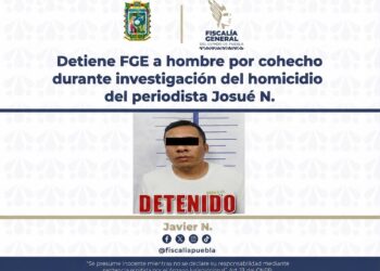 Detienen a edil auxiliar de San Lucas Atoyatenco por asesinato de periodista