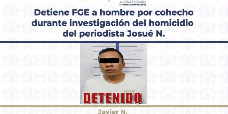 Detienen a edil auxiliar de San Lucas Atoyatenco por asesinato de periodista