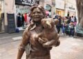 Incontrolable el robo en el Centro Histórico: vandalizan por segunda vez escultura de Amy Camacho