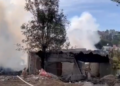 Incendio consume casa abandonada en Las Margaritas, Puebla