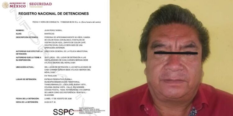 Capturan en operativo a Juan Pérez, alcalde de Tianguismanalco