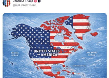 Trump Publica Mapa donde Pinta a México como Parte de EUA