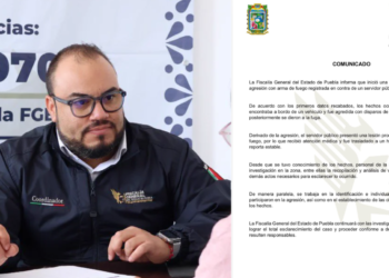 Investigan ataque armado contra funcionario de la Fiscalía de Puebla