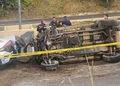 Conductor muere al salir proyectado de camioneta en la Recta a Cholula