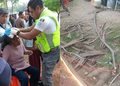 Turista resulta lesionada por caída de rama durante Catrineras en Chautla