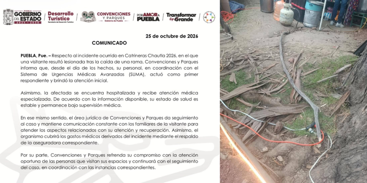 Cae rama a vístante de Catrineras: Convenciones y Parques cubrirá gastos