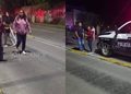 Vecinos bloquean la 11 Sur con palos y bates por presunto intento de rapto